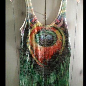 Tie Dye Tank Top Women's Large